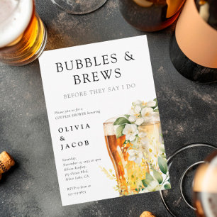 Bubbles and Brews Paarschauer Einladung