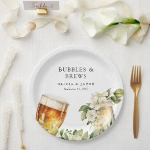 Bubbles and Brews Paarschauer Pappteller