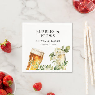 Bubbles and Brews Paarschauer Serviette