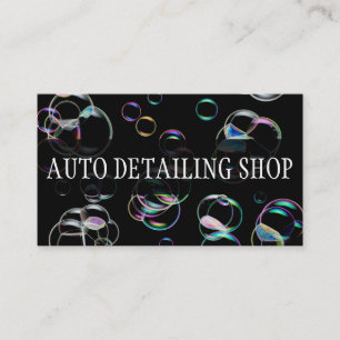 BUBBLES AUTO DETAILING AUTO REPARATUR GESCHÄFTSKAR VISITENKARTE