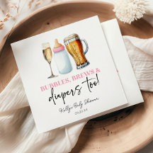 Bubbles Brews and Diapers Too! Baby Shower