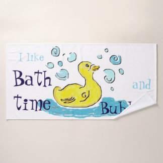 Bubbles Ente und Bad Badehandtuch