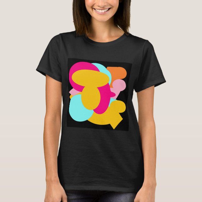 BUBBLES GEMISCHTE FARBPATTER T-Shirt (Vorderseite)