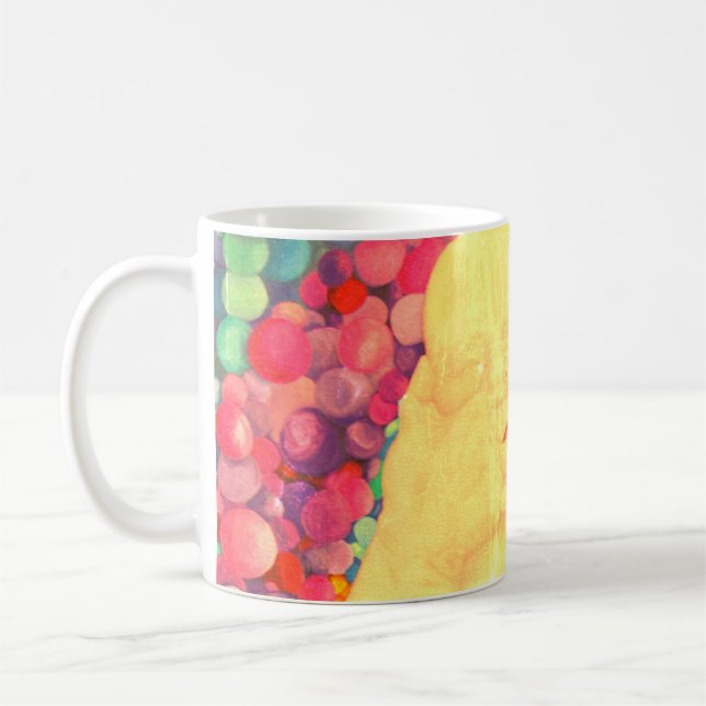 Bubbles Kaffeetasse extra große Druck (Links)