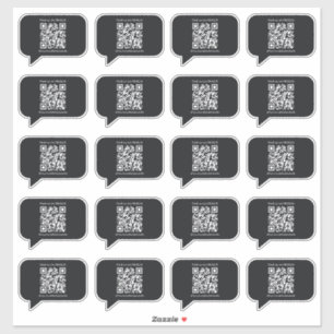 Bubbles QR ShopStickers für die Minimalistische Sc Aufkleber