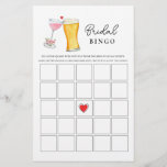 Bubbles und Brew Couple's Shower Bingo Games<br><div class="desc">Bubbles & Brew Thema Bridal / Paare Dusche Bingo Spiel mit Aquarell Illustration von Champagner & Bier. . Personalisieren Sie die Rückseite der Karte mit dem Namen des Paares und dem Duschdatum.</div>