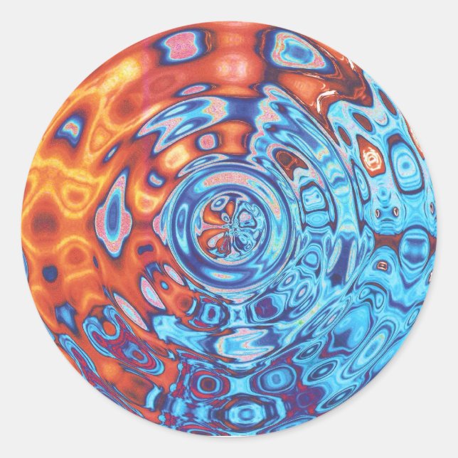 Bubbling Fire Eyes - Aufkleber (Vorderseite)