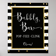 Bubbly Bar Pop Fizz Clink Sign