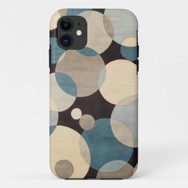 Bubbly Blue IPhone Case (Rückseite)