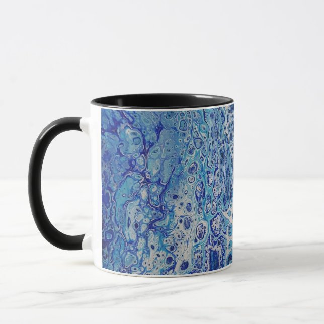 Bubbly Blue Tasse (Links)