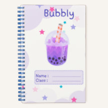 Bubbly Boba Notebook 🧋 🫧