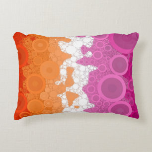 Bubbly Bohemisch Groovy Abstrakt Lesbian Pride Fla Dekokissen