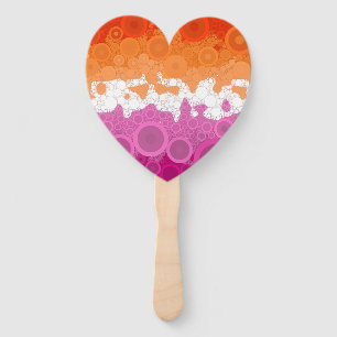 Bubbly Bohemisch Groovy Abstrakt Lesbian Pride Fla Fächer