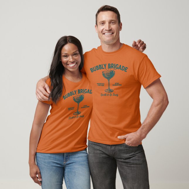Bubbly Brigade Funkel & Trink Gesellschaft T-Shirt (Unisex)