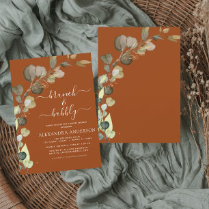 Bubbly Brunch & Burnt Orange Einladung