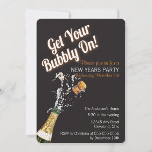 Bubbly Celebration Holiday Party Einladung