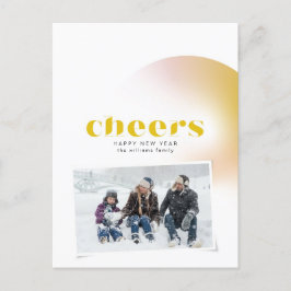 Bubbly Cheers Feiertagspostkarte