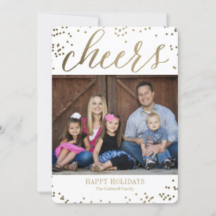 Bubbly Chef EDITABLE COLOR Holiday Foto Cards Feiertagskarte