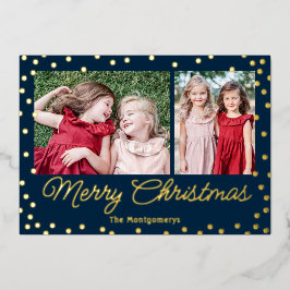 Bubbly Cheil Foil Holiday Card Weihnachtskarte Folien Feiertagskarte