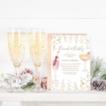 Bubbly Cocktails Gold Glitzer Bridal Brunch Einladung<br><div class="desc">Niedliche Brautduscheinladungen mit goldfarbenem und Glitzer-Hintergrund und einem eigenen Skript "Brunch and bubbly" mit handgemalten Wasserfarben-Cocktailbrillen. Wählen Sie zwischen zwei Hintergrundfarben und passenden Artikeln in unserem Shop.</div>