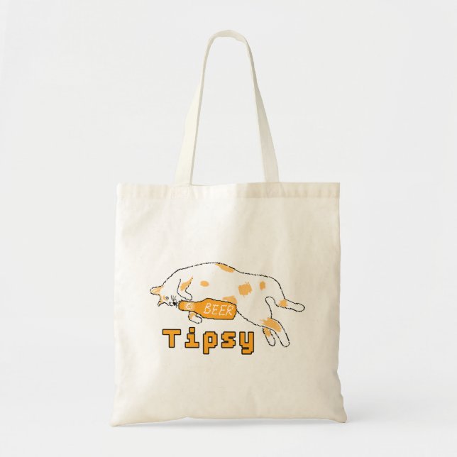 Bubbly Cuddle Beer Cat Tragetasche (Vorne)