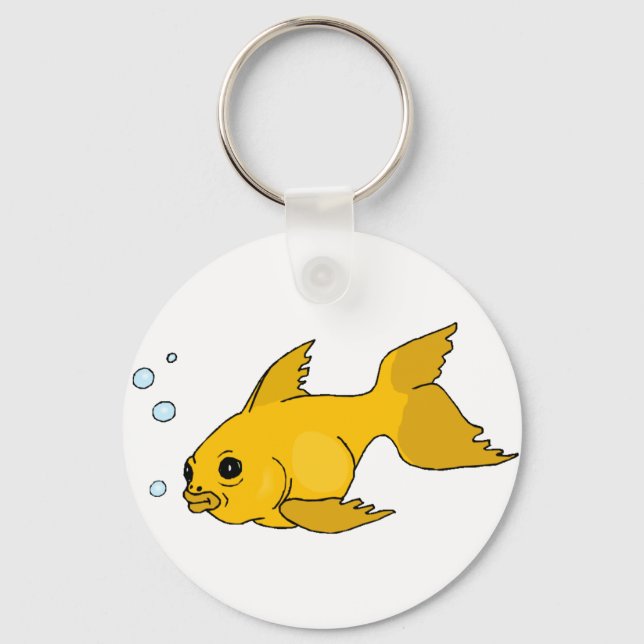 Bubbly Goldfish Schlüsselanhänger (Vorderseite)