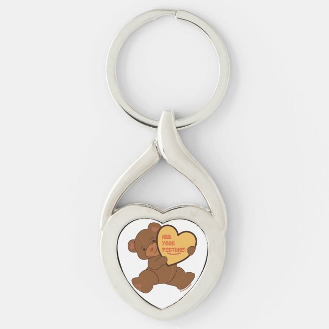 Bubbly Niedlich Bear Brown Colorway Bangle Bracele Schlüsselanhänger (Vorderseite)