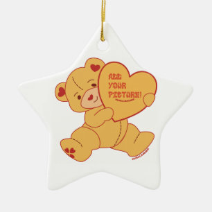 Bubbly Niedlich Bear Red Colorway iPhone / iPad Ge Keramik Ornament
