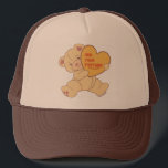 Bubbly Niedlich Beer Pink Colorway Truckerkappe<br><div class="desc">niedlicher Valentinbär in hellbeige Cartoon,  in dem Sie Ihr eigenes Bild hinzufügen können</div>