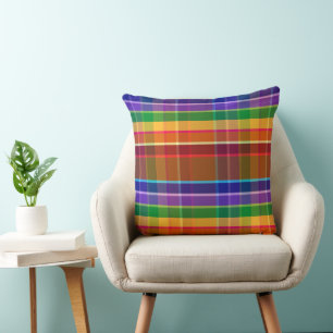 Bubbly Plaid AB Kissen