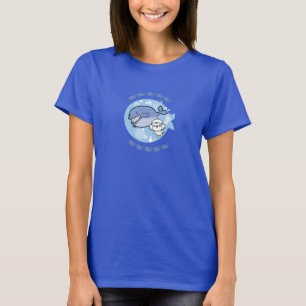 Bubbly schwimmt mit Wal T-Shirt