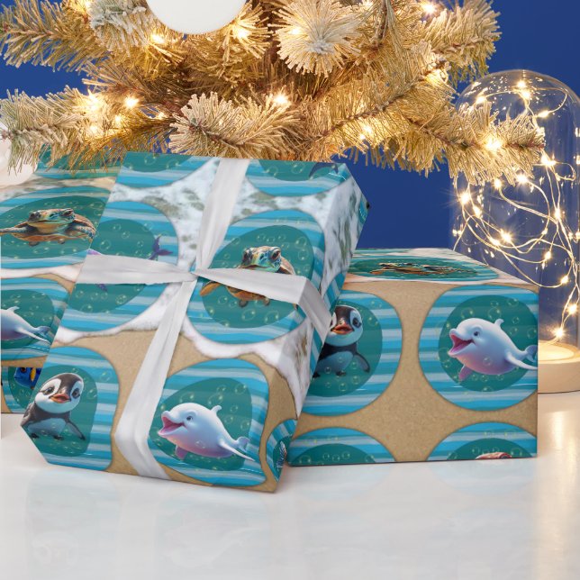 Bubbly Seas 1 Wrapping Paper Rolls Geschenkpapier (Feiertage)