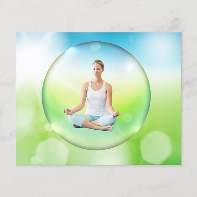 BUBBLY YOGA - Benutzerdefinierter Flyer mit Text (Vorne)