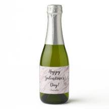 "Bubbly Zuneigung" Personalisiert Mini Sparkling W