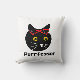 BubblyCuddle Purfessor Cat Kissen