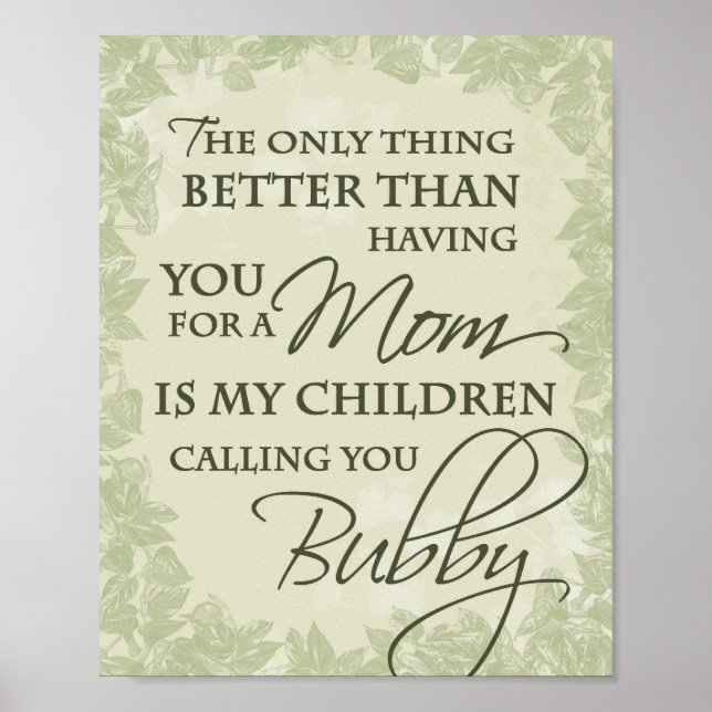 Bubby Poster (Vorne)