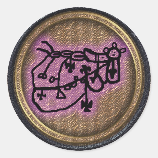 Bube Runder Aufkleber (Vorderseite)