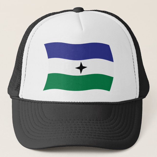 Bubi Nationalist Flag Hat Truckerkappe (Vorderseite)
