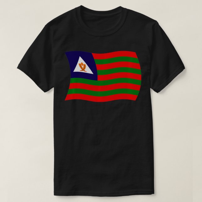 Bubi Tribal Flag Africa African Bioko Island Guine T-Shirt (Design vorne)