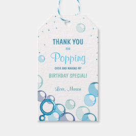 Buble Geburtstag danke Ihnen für das Geschenk-Tag Geschenkanhänger