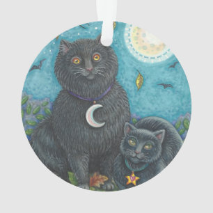 BUBO & PYEWACKET, SCHWARZE KATZEN FERIENORGANISATI ORNAMENT