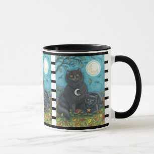 BUBO UND PYEWACKET, SCHWARZE KATZE HALLOWEEN COMBO TASSE