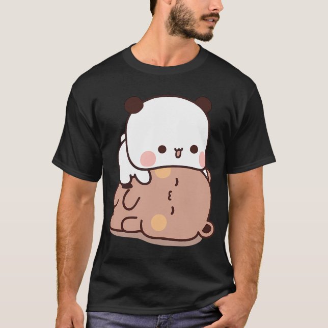 Bubu Panda und Dudu Bear spielen zusammen mit Â B T-Shirt (Vorderseite)