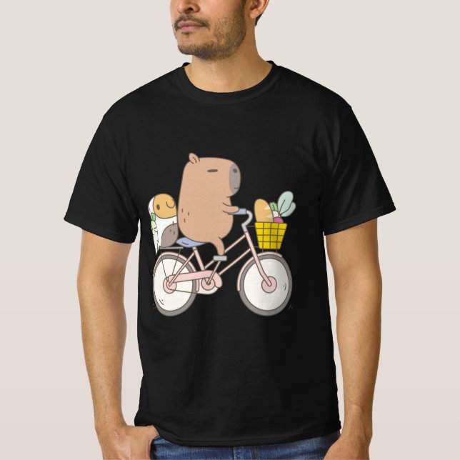 Bubu the Guinea Pig Biking T-Shirt (Vorderseite)