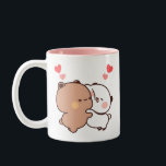 Bubu und Dudu, Panda und Brownie Bear Couple Zweifarbige Tasse<br><div class="desc">Panda Bear,  Bubu Dudu Liebe Couple Panda und Brownie Bear Couple</div>