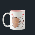 Bubu und Dudu, Panda und Brownie Bear Couple Zweifarbige Tasse<br><div class="desc">Panda Bear,  Bubu Dudu Liebe Couple Panda und Brownie Bear Couple</div>