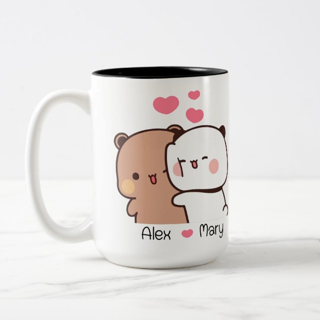 Bubu und Dudu Tasse - Personalisierte Couple-Gesch (Links)