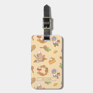 Bubu und Monch, Fall und Pie-Muster Gepäckanhänger