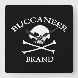 Buccaneer Brand Quadratische Wanduhr