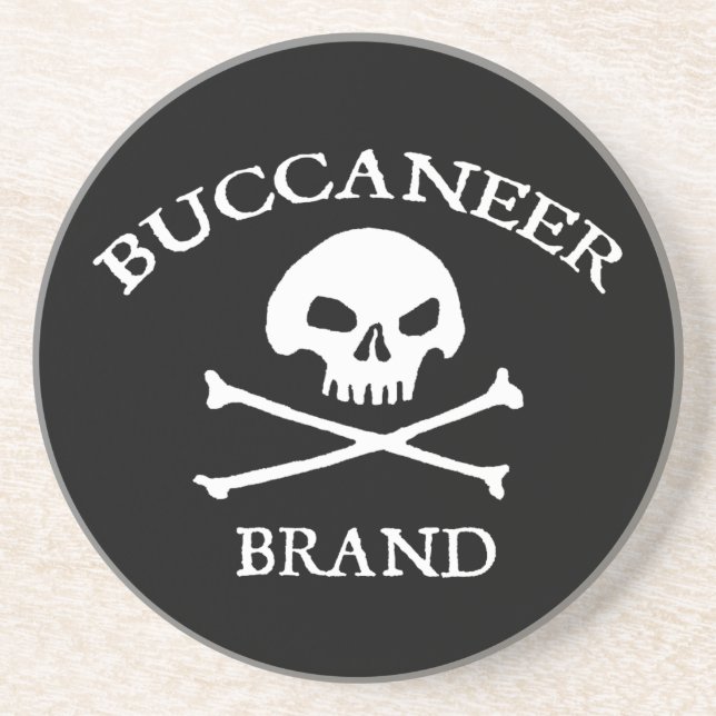 Buccaneer Brand Sandstein Untersetzer (Vorne)